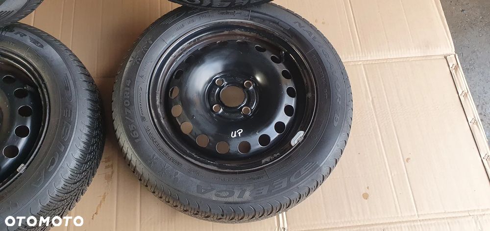 Felgi stalowe z oponami 165/70 R14 5J 4X100 ET35 VW UP 1S0601027 - 5