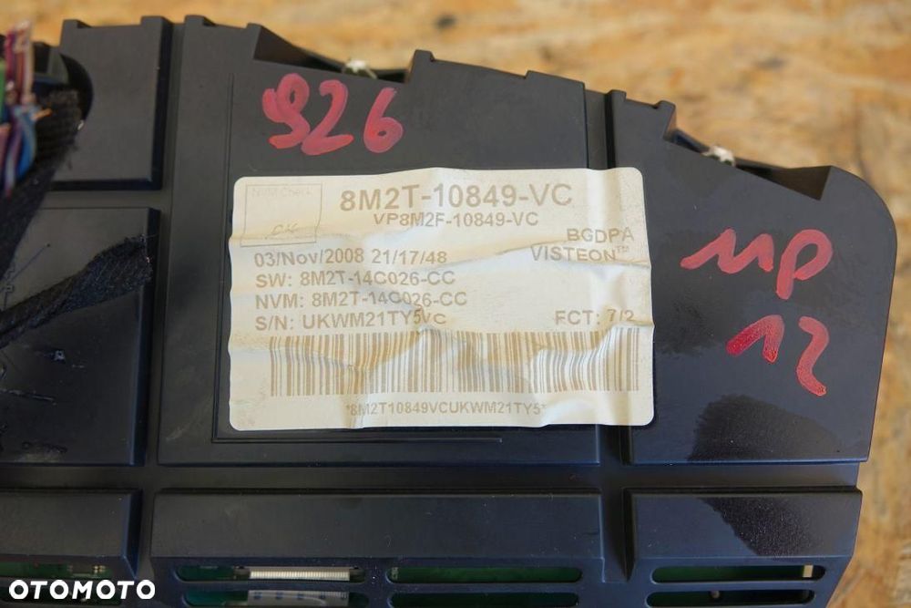 LICZNIK ZEGARY EUROPA FORD MODEO MK4 MK IV 8M2T-10849-VC - 4