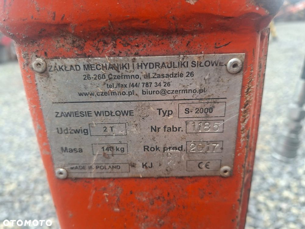 Widły do palet samopoziomujące* sprężynowe+ retator hds dźwig żuraw Hiab Palfinger - 5