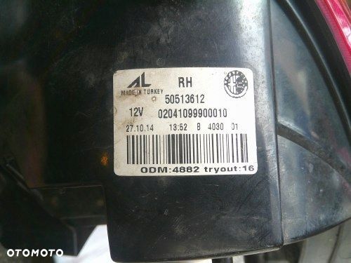 ALFA ROMEO GIULIETTA LED PRAWA TYLNA LAMPA ORYGINAŁ 50513612 - 5