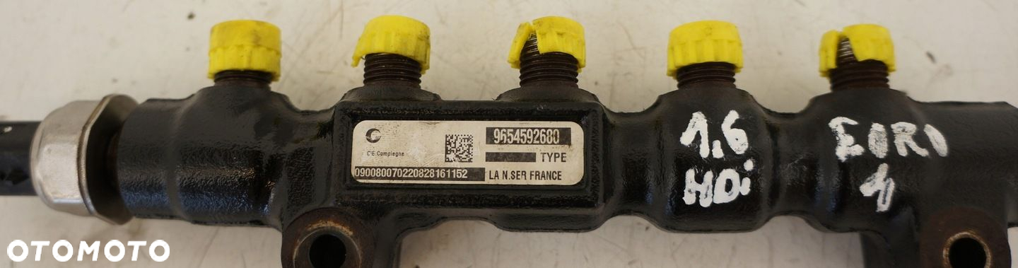 LISTWA WTRYSKOWA CITROEN C5 VOLVO FORD FOCUS 1.6 HDI TDCI 9654592680 - 2