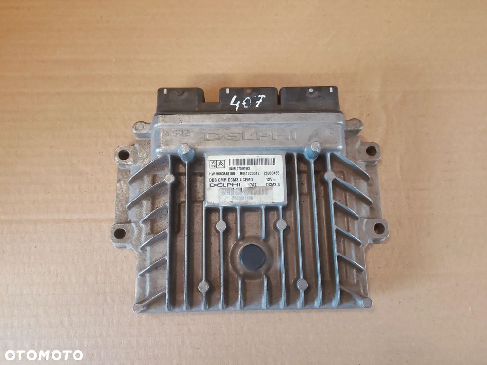 PEUGEOT 407 2.0 HDI STEROWNIK SILNIKA 9663548180 - 4