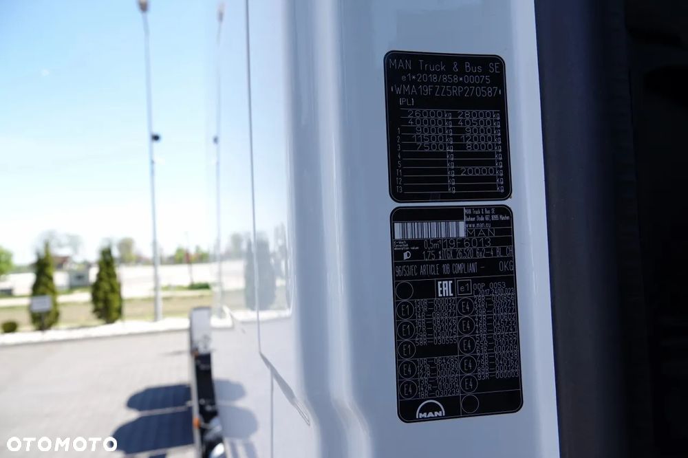 MAN TGX 26.520 / 6x2 / RAMA DŁ. 9,1M / OŚ PODNOSZONA / SKRĘTNA  / DO ZABUDOWY / FABRYCZNIE NOWY - 38