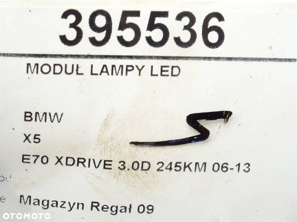 MODUŁ LAMPY LED  BMW X5 (E70) 2006 - 2013 xDrive 30 d 180 kW [245 KM] olej napędowy 2010 - 2013 - 5