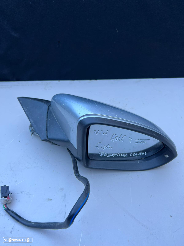 Espelho retrovisor direito WV Golf VII 7 - Rebatível