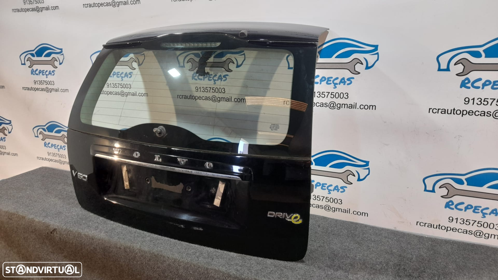 PORTA TAMPA MALA VOLVO 31218941 VOLVO V50 545 FASE II 2 FECHO PUXADOR MOTOR VIDRO LUZ 3º STOP SPOILER LIP AILERON - 5