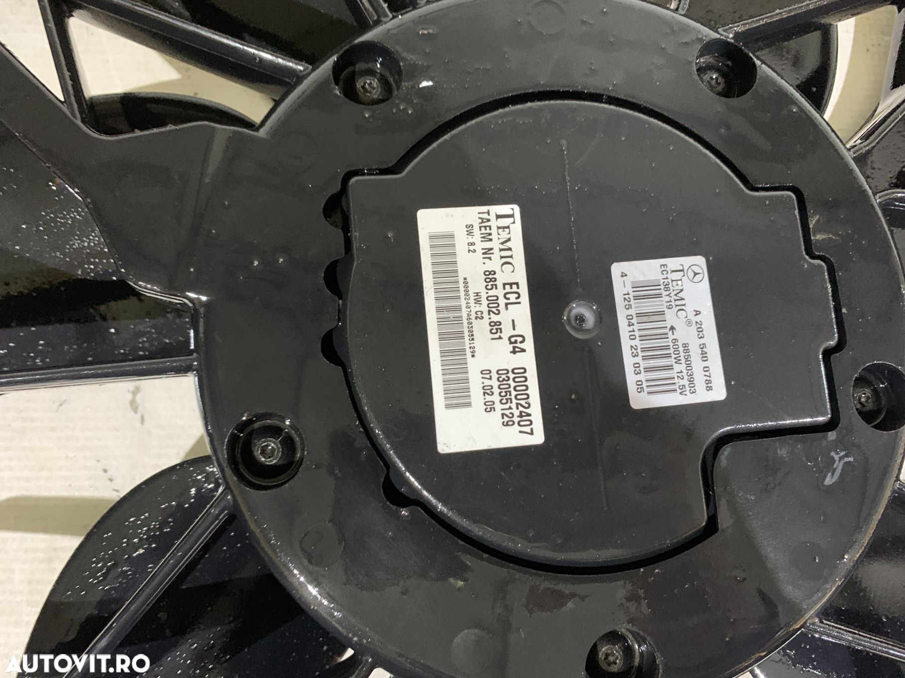 Ventilator Electroventilator Mercedes C-Class, 2000, 2001, 2002, 2003, 2004, 2005, 2006, 2007, cod origine OE A2035001693. - 3