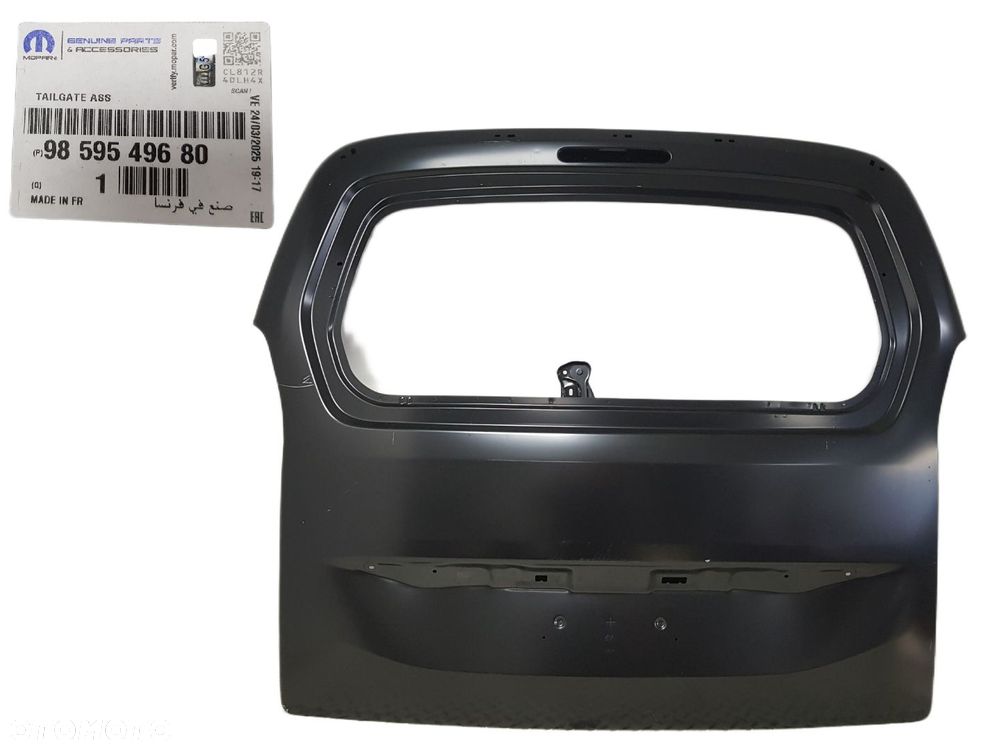 FABRYCZNIE NOWA ORYGINALNA KLAPA BAGAŻNIKA CITROEN BERLINGO 3 III PEUGEOT PARTNER 2 II 08-18 - 1