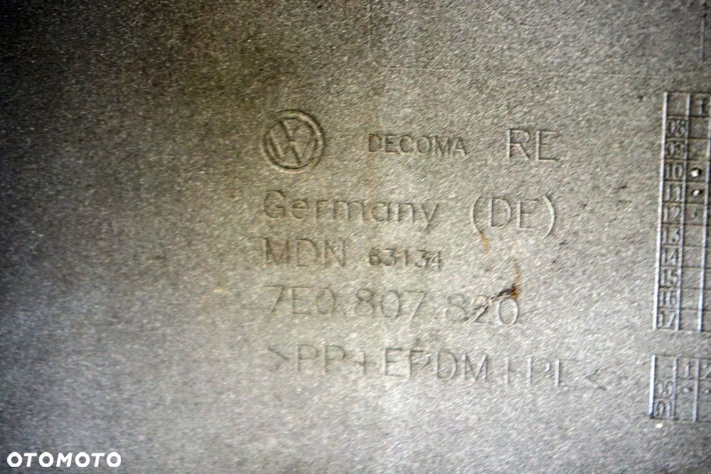 LISTWA ZDERZAKA PRZEDNIEGO TRANSPORTER V T5 LIFT 7E0807820 PRAWA VOLKSWAGEN 2009-2015 - 3