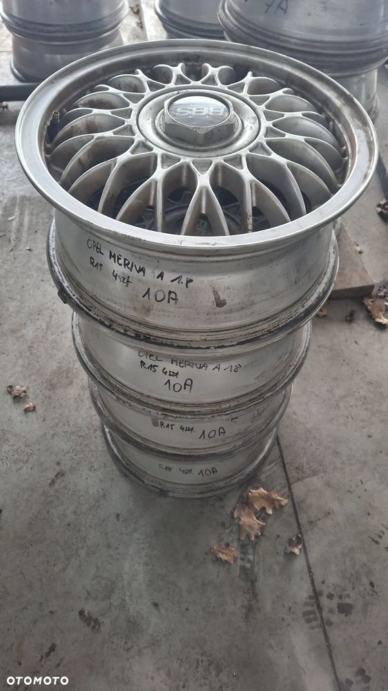 4szt Oryginalne Felgi Aluminiowe VW BBS 15" 4x100 ET45 6J OEM 1H0601025L Golf III Vento Montaż Wysyłka 10A - 3