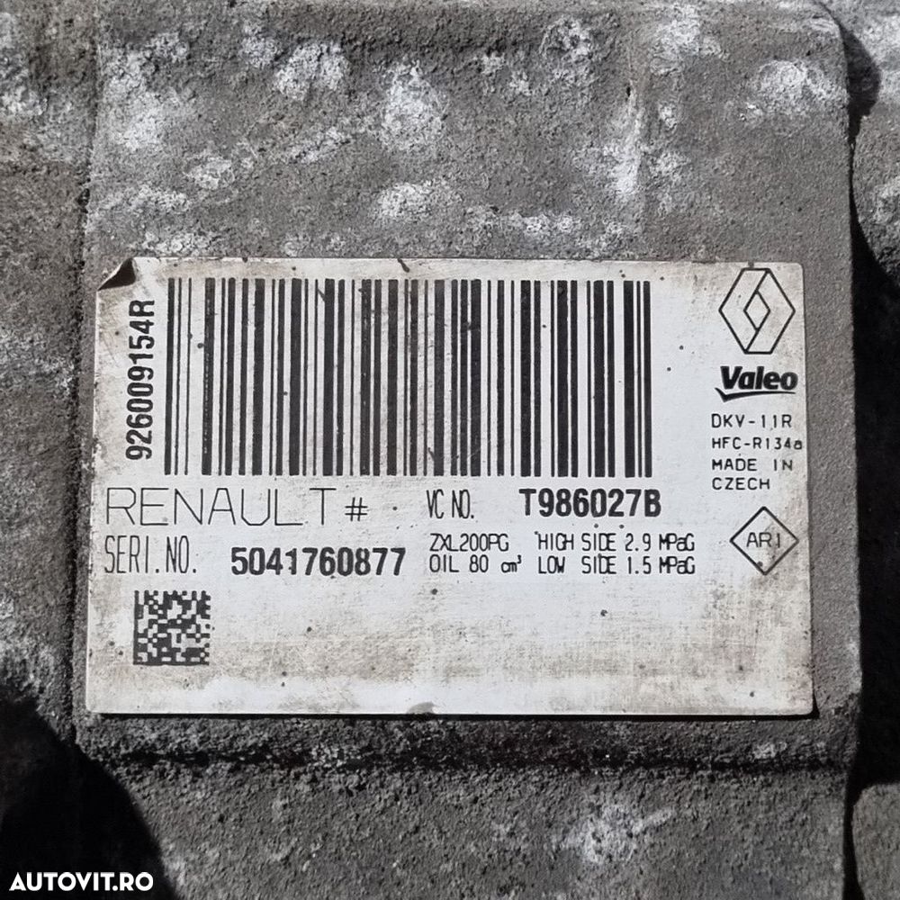 Compresor clima Dacia Sandero 2 1.5 D 2012 - 2016 90CP K9K 612 (1424) Diesel 926009154R - 5