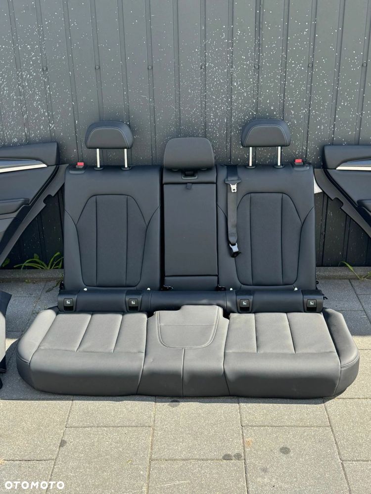 FOTELE TAPICERKA BMW X3 G01 SENSATEC PERFOROWANY CZARNE ELEKTRYCZNE GRZANE - 6