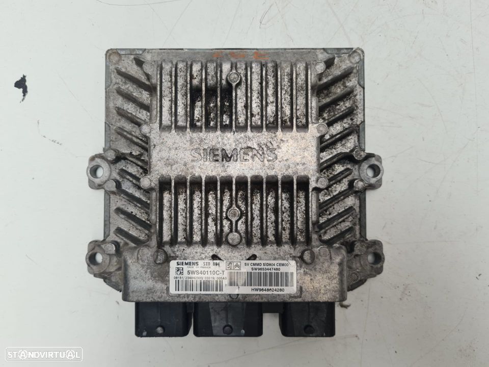 CENTRALINA SIEMENS| REF. 5WS40110C-T SW9653447480 | CITROEN C3 1.4 HDI; - 2