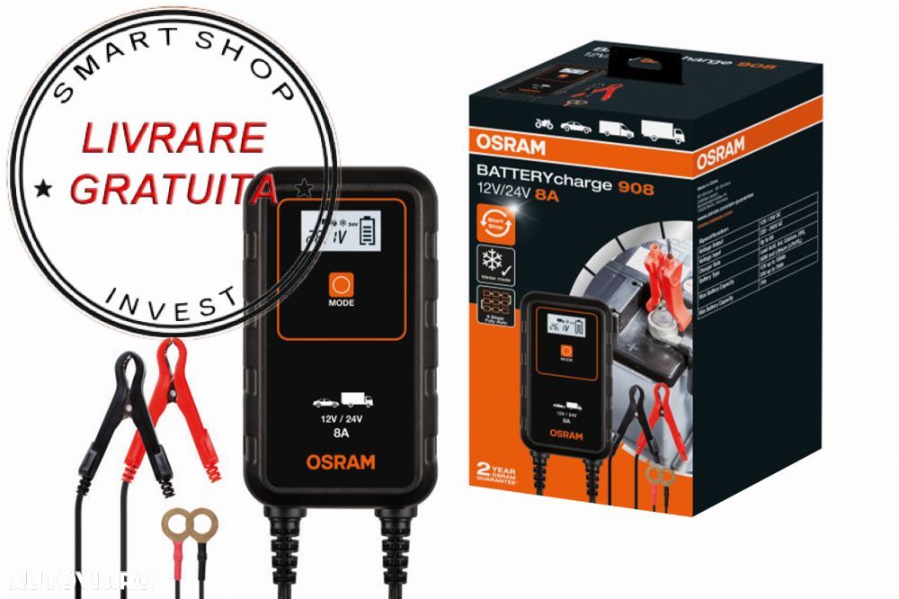 Redresor auto Osram BATTERYcharge 908 OEBCS908- livrare gratuita - 1