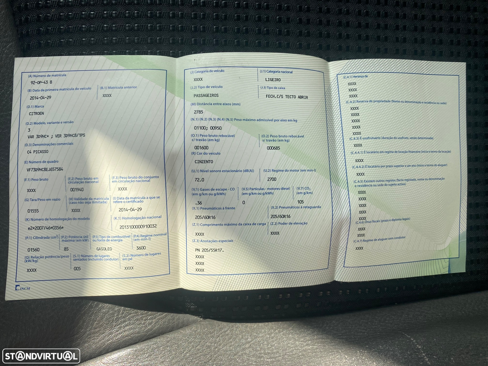 Citroën C4 Picasso 1.6 e-HDi Intensive ETG6 J17 - 18