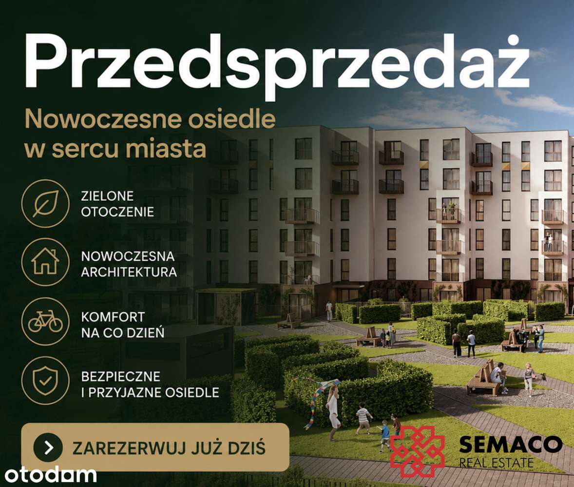 Przedsprzedaż, 3-pokoje, taras, 57 m², 1 piętro