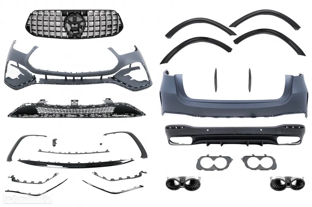 Body Kit Mercedes GLE W167 SUV (2024 em diante) Look GLE53 - 1