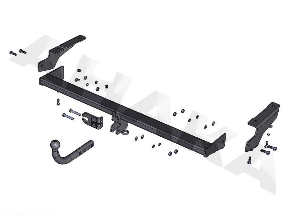 Hak Holowniczy Odkręcany Do Citroen C5 I Sedan, Hatchback 2004-2008 - 3