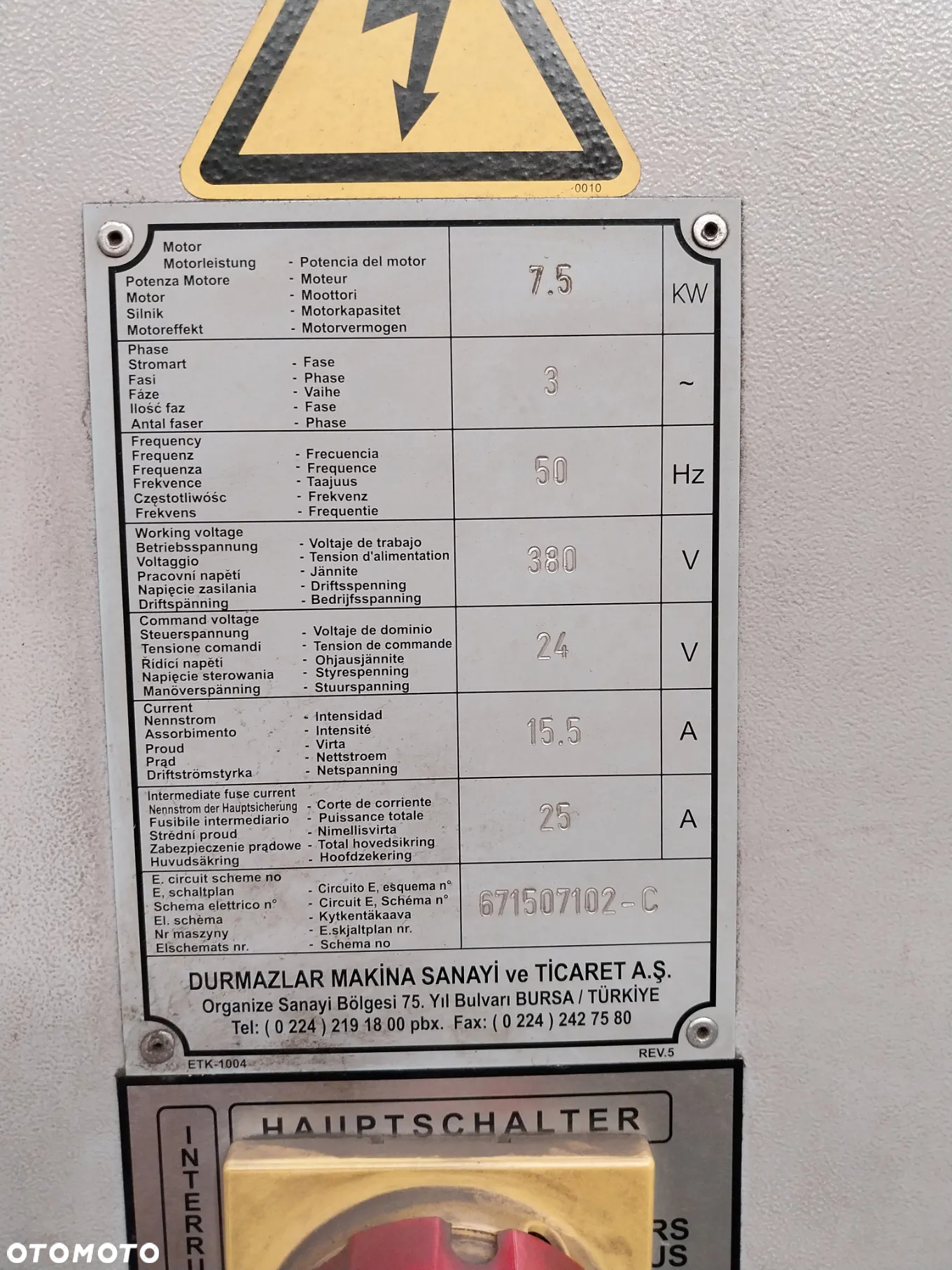 Inny Wykrawarka Durma TP 9 - 15
