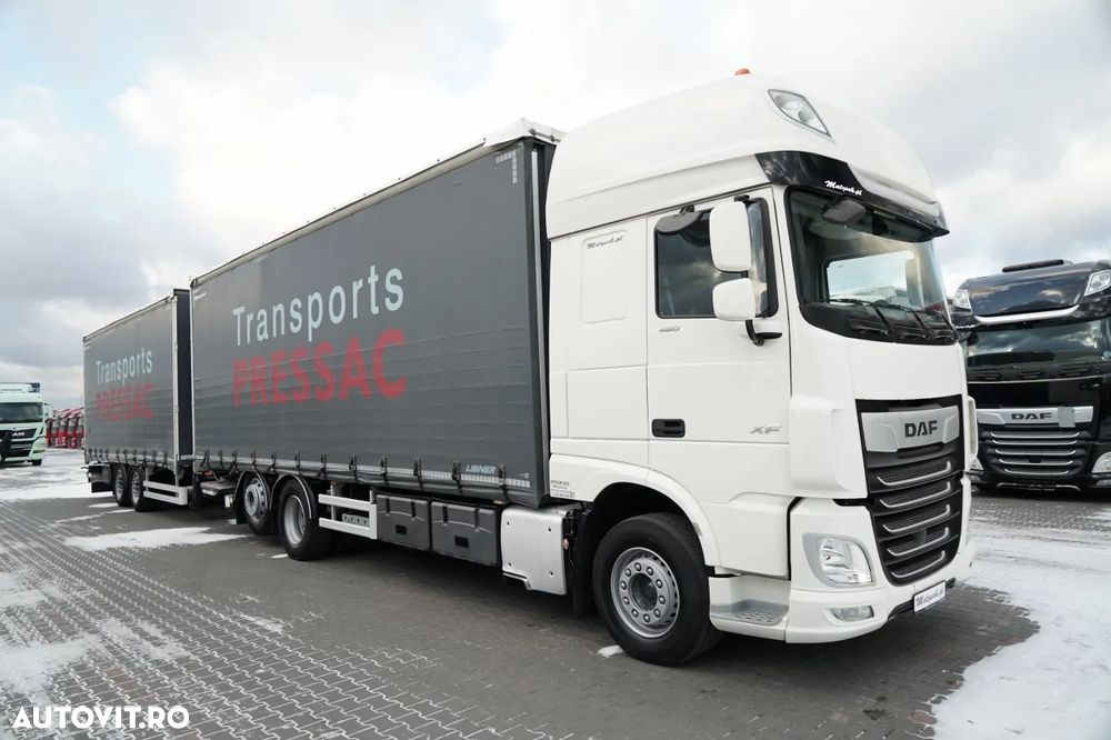 DAF XF 480 / COMBINAȚIE TANDEM / 120 M3 / DRIVE-THROUGH / PUNTE RIDICATĂ / PUNTE DE DIRECȚIE / PLATĂ PENTRU ȘI ȘI PLĂȚI / DHOLLANDIA LIFT / I-PARK COOL / + LECITRAILER / PUNȚI SAF - 5