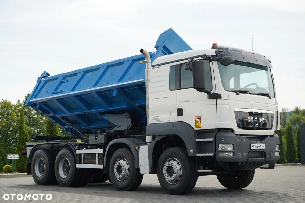 MAN TGS 35.360 / 8X4 / WYWROTKA 2 STRONNA / HYDROBURTA / GARNIER / AUTOMAT - 8
