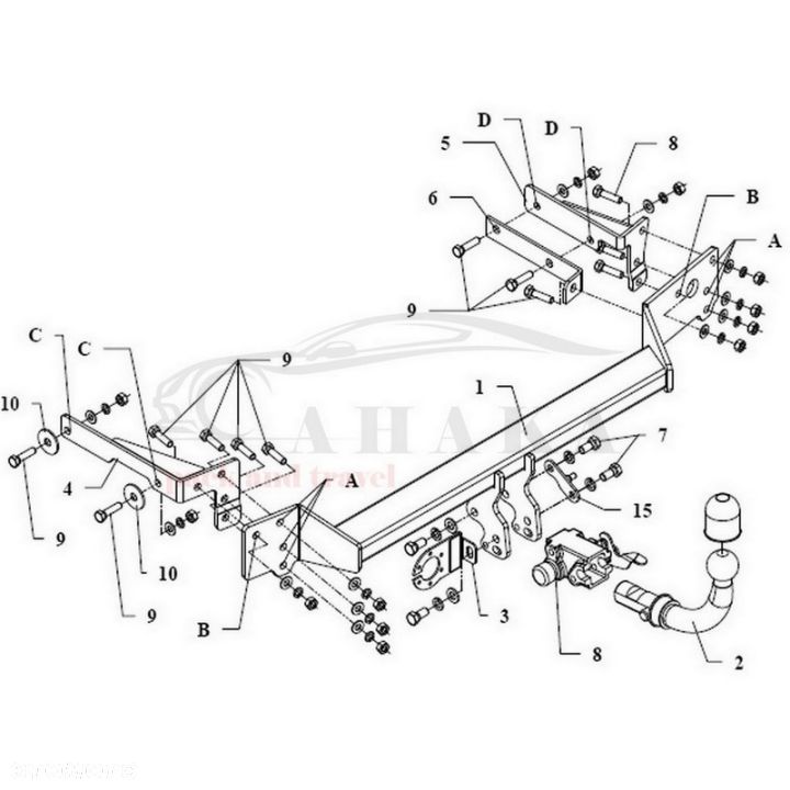 Hak Holowniczy Automat Do Renault Campus Hatchback 1998-2001 - 3