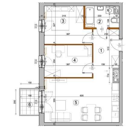3 pok 54 m2 Rembertów