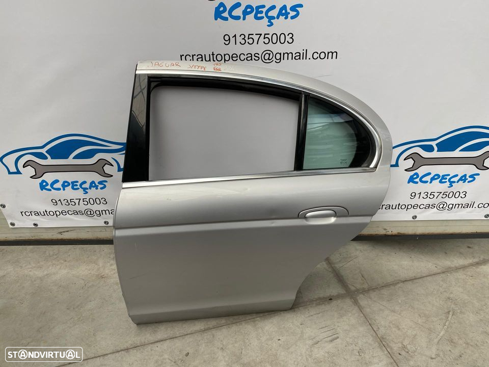PORTA TRASEIRA TRÁS ESQUERDA JAGUAR S TYPE S-TYPE STYPE FECHO ELEVADOR MOTOR PUXADOR VIDRO - 4