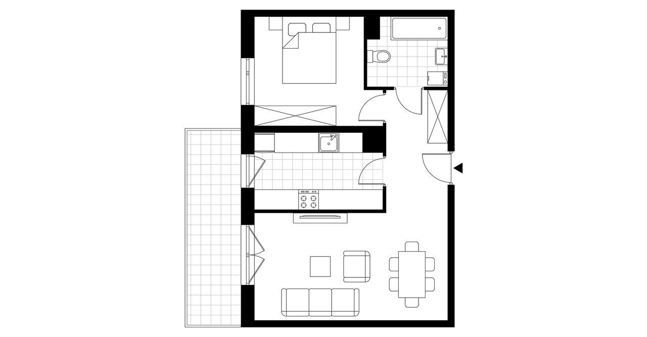 2-pokojowe mieszkanie 50m2 + balkon Bezpośrednio - Pełny obrazek: 3/23