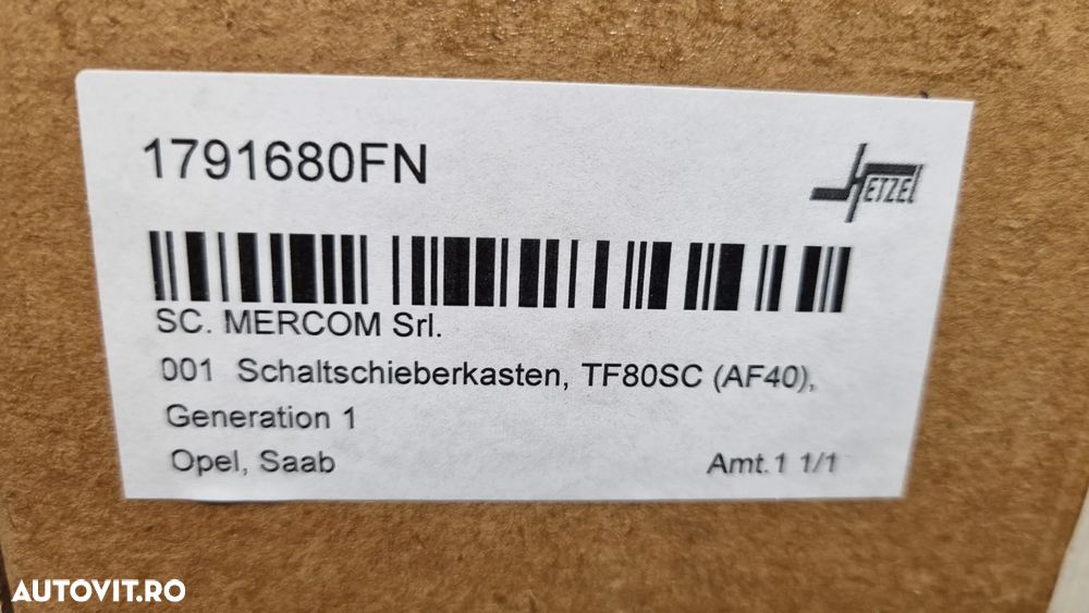 Bloc Hidraulic Mecatronic TF80SC AF40 AISIN 6 viteze / OPEL INSIGNIA / VECTRA / ASTRA J / ZAFIRA / 2.0CDTI / 2005+ - 6