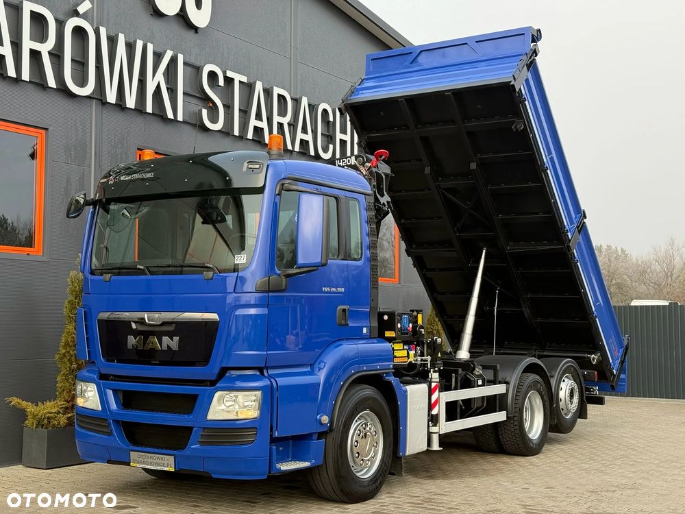 MAN TGM TGS TGX 26.360 // E5 // 6x2 6x4 // WYWROTKA 3-S // HMF 1420 K2 // kipper, krane, crane, żuraw, dźwig, wywrot - 25