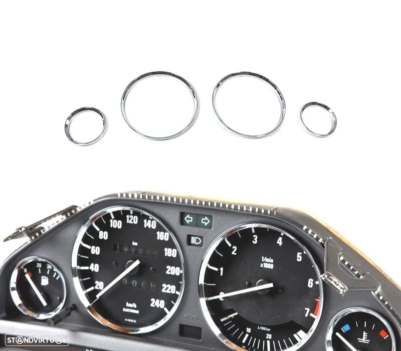 AROS QUADRANTE CROMADOS PARA BMW SERIE 3 E30 M3 - 1