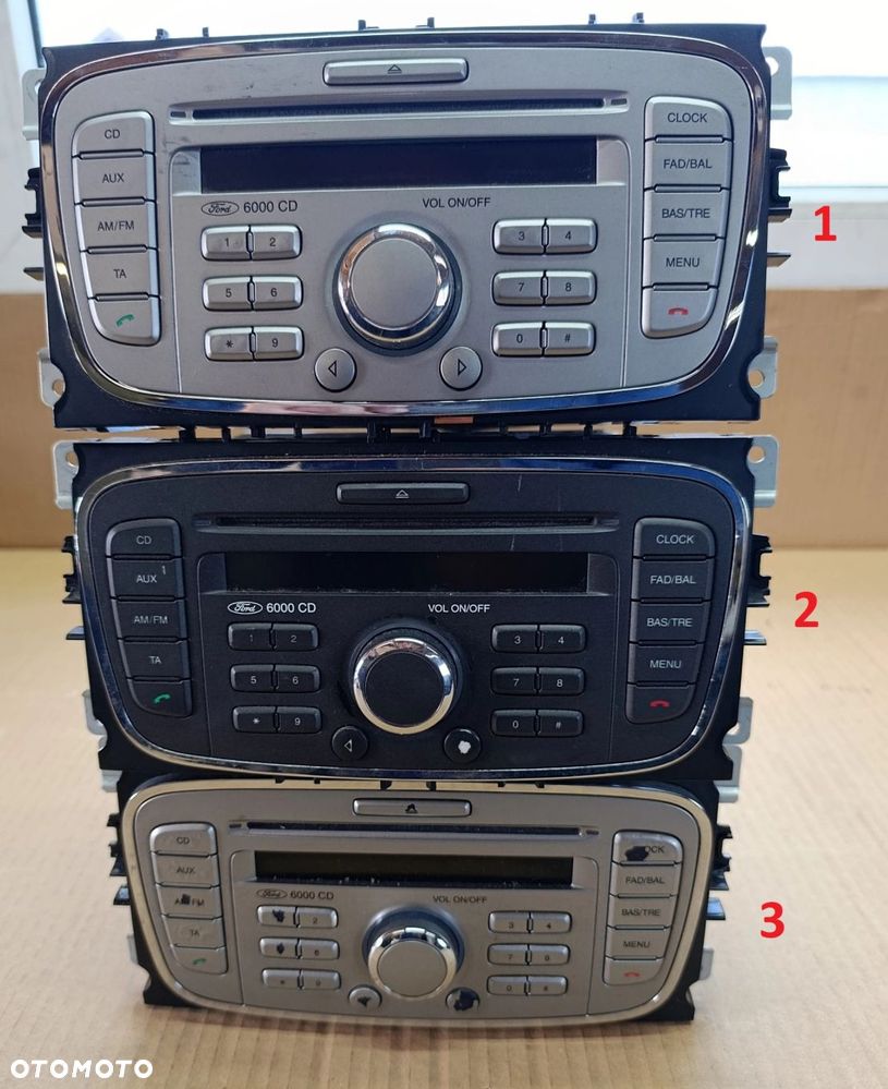 Focus MK2 radio 6000CD kod Mondeo MK4 Galaxy MK2 S MAX Ford . - 1