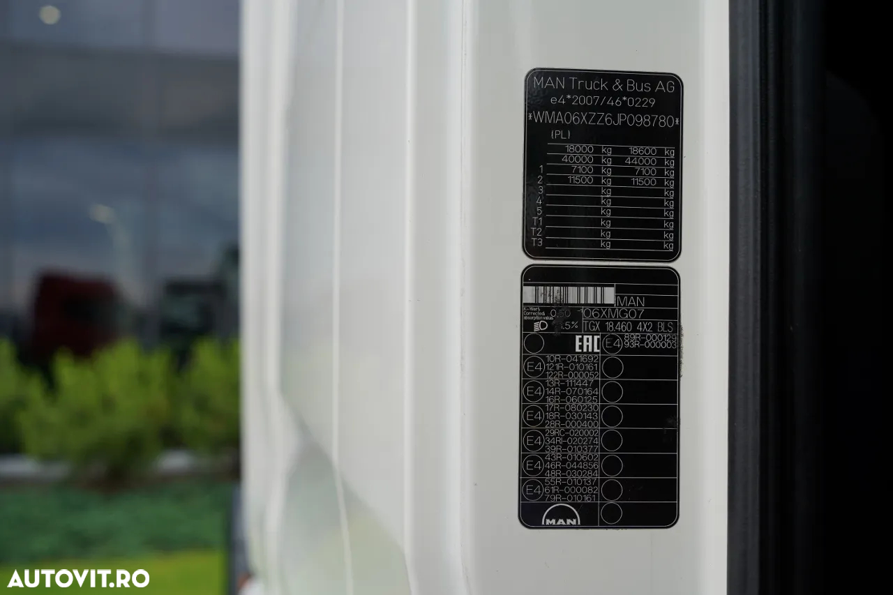 MAN TGX 18.460 / XLX / ANVELOPE 100% / REZERVORARE 1400L / CONTRACTUL DE SERVICII DUPA - 36