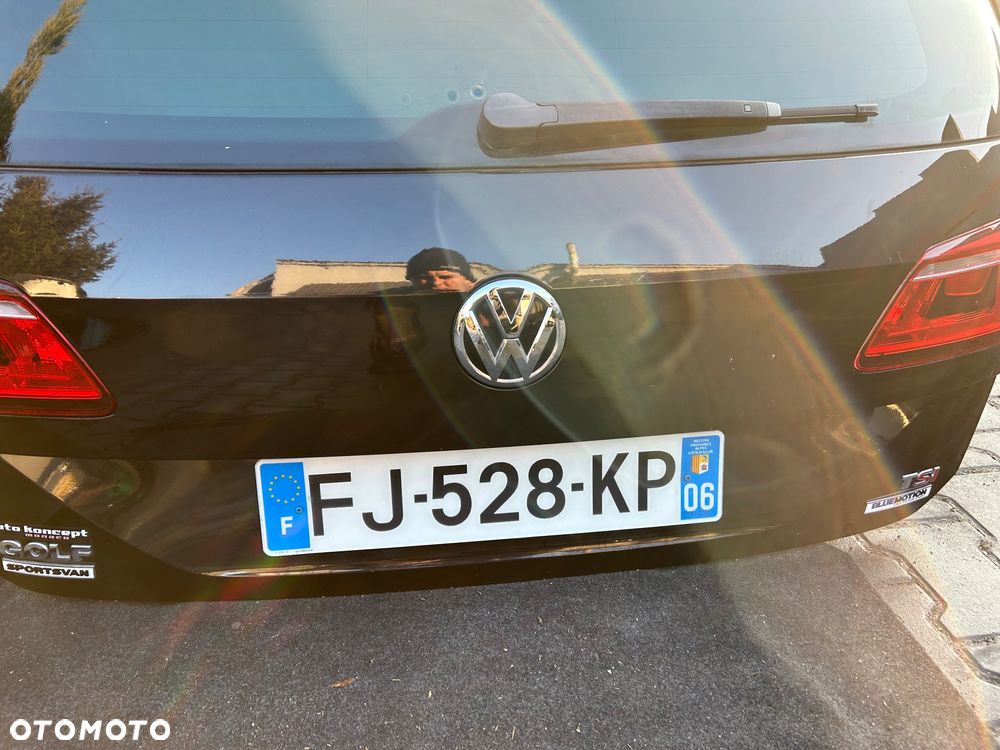 Volkswagen Golf Sportsvan klapa bagażnika tył tylna ładna czarna bez rdzy - 8