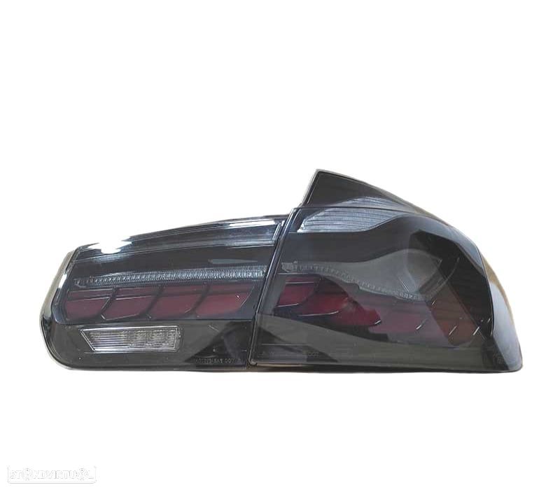 FAROLINS BMW F30 FULL LED LIGHT BAR OLED FUMADO - 3