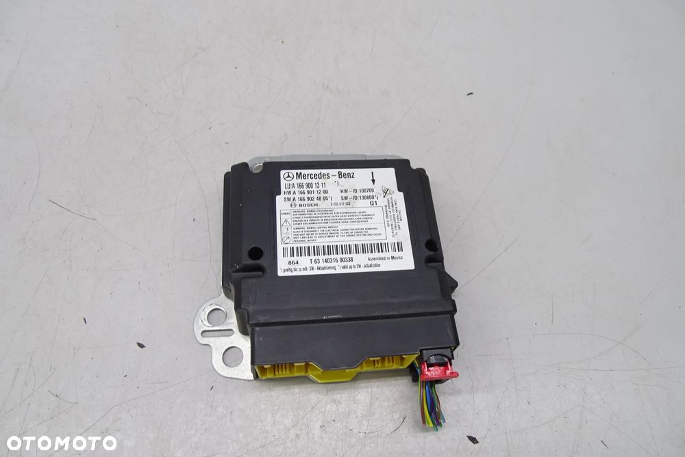 Mercedes ML W166 Moduł Poduszki Powietrznej Airbag SRS A1669001311 - 1