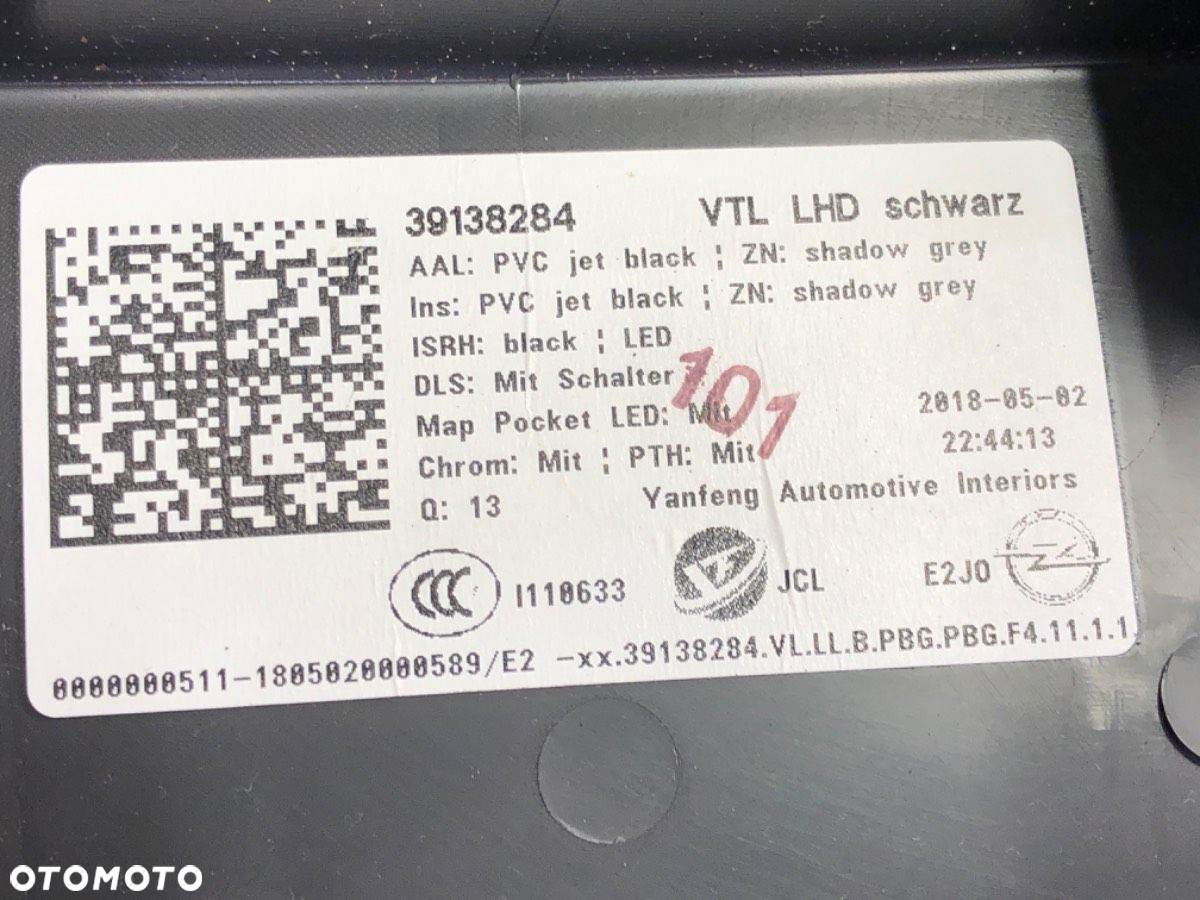 BOCZEK DRZWI LEWY PRZÓD - 234.00 PLN - OPEL INSIGNIA B Sports Tourer (Z18) 2017 - 2022 1.5 (35) 121 - 5