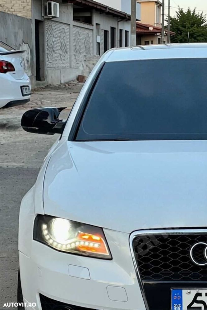 Set Capace Oglinzi Oglinda Batman Audi A4 B8 2009-2015, M Style, Negru Lucios - 2