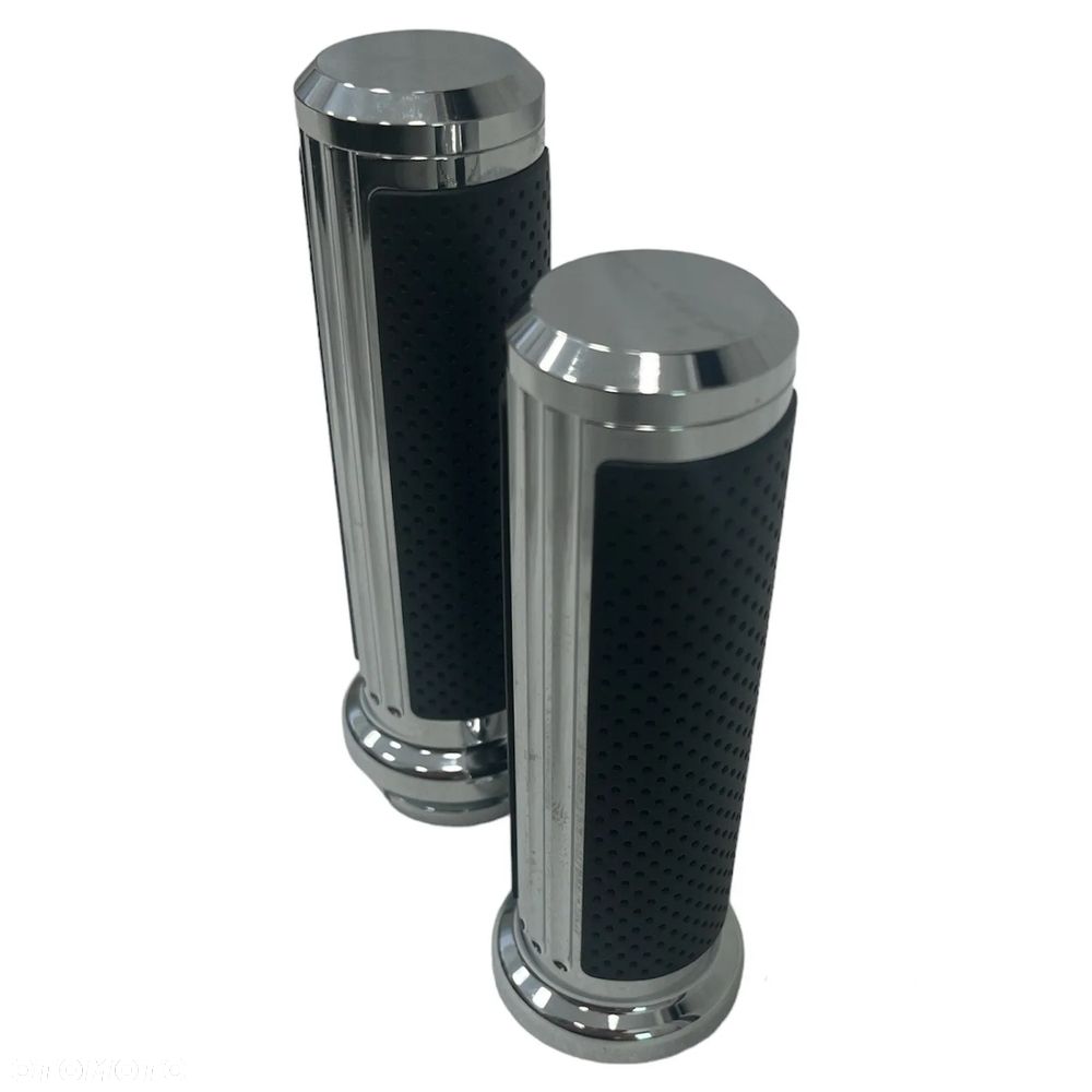 Gripy elektroniczne gazu Harley-Davidson Czarno-Chromowe - 3