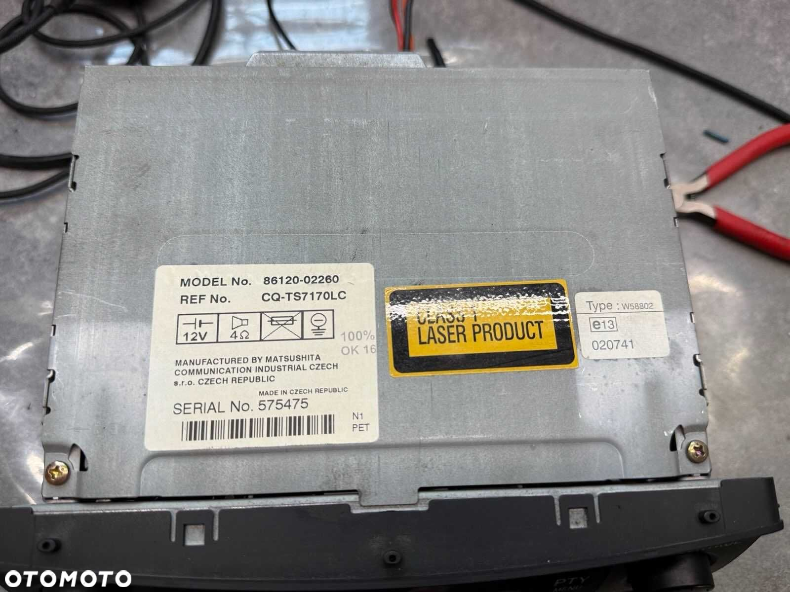 Fabryczne Radio Toyota Corolla  E12 02-04 - 5