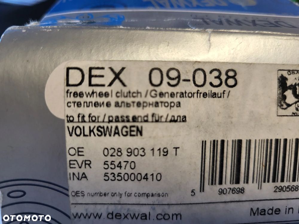 Sprzęgło Sprzęgiełko  koło pasowe  ALTERNATORA AUDI A4 B5, A6 C5; VW PASSAT B5 1.9D/1.9DH 01.95-09.01 - 4