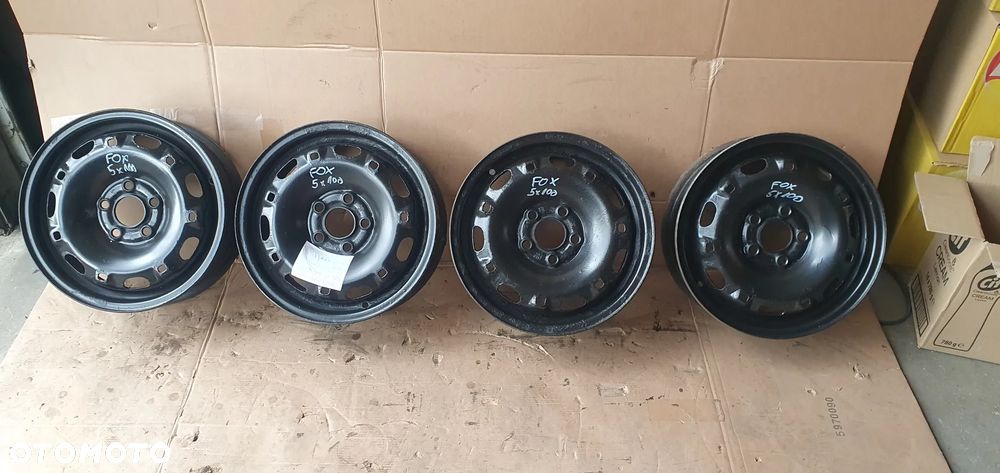 Felgi stalowe 5J R14 ET35 5X100 VW Fox 6Q0601027H - 1