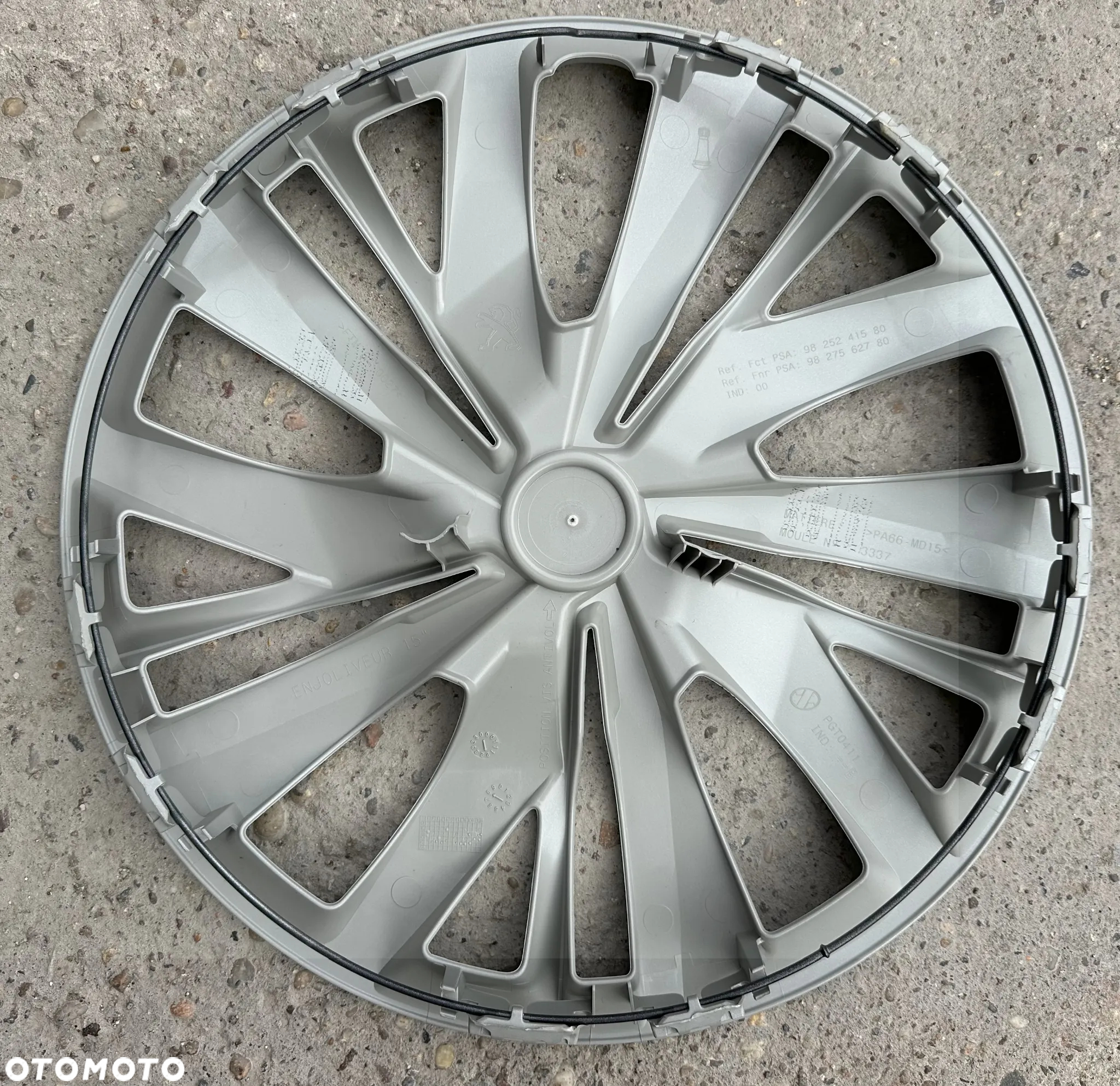 Kołpaki Komplet 15" Peugeot 208 II 207 107 Partner Rifter 308 Oryginał - 5