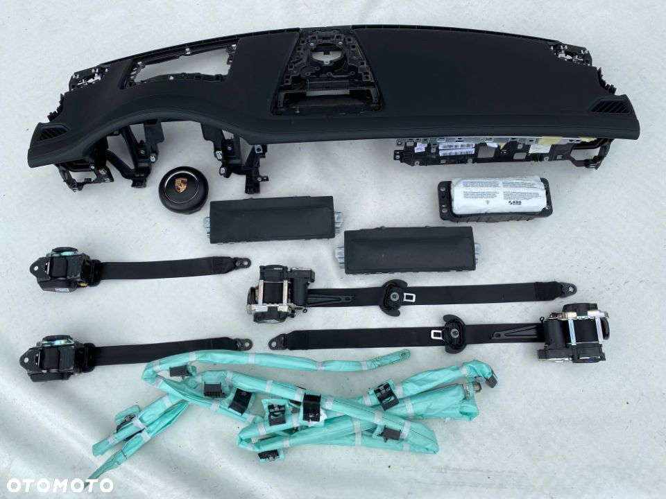 PORSCHE PANAMERA 971 DESKA Head Up KONSOLA KOKPIT PULPIT PÓŁKA PARAPET PODUSZKI AIRBAG KURTYNY PASY - 1