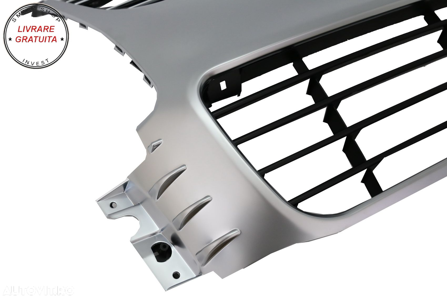 Grila Centrala VW Golf 5 V (2003-2007) R32 Design Brushed Aluminium- livrare gratuita - 3