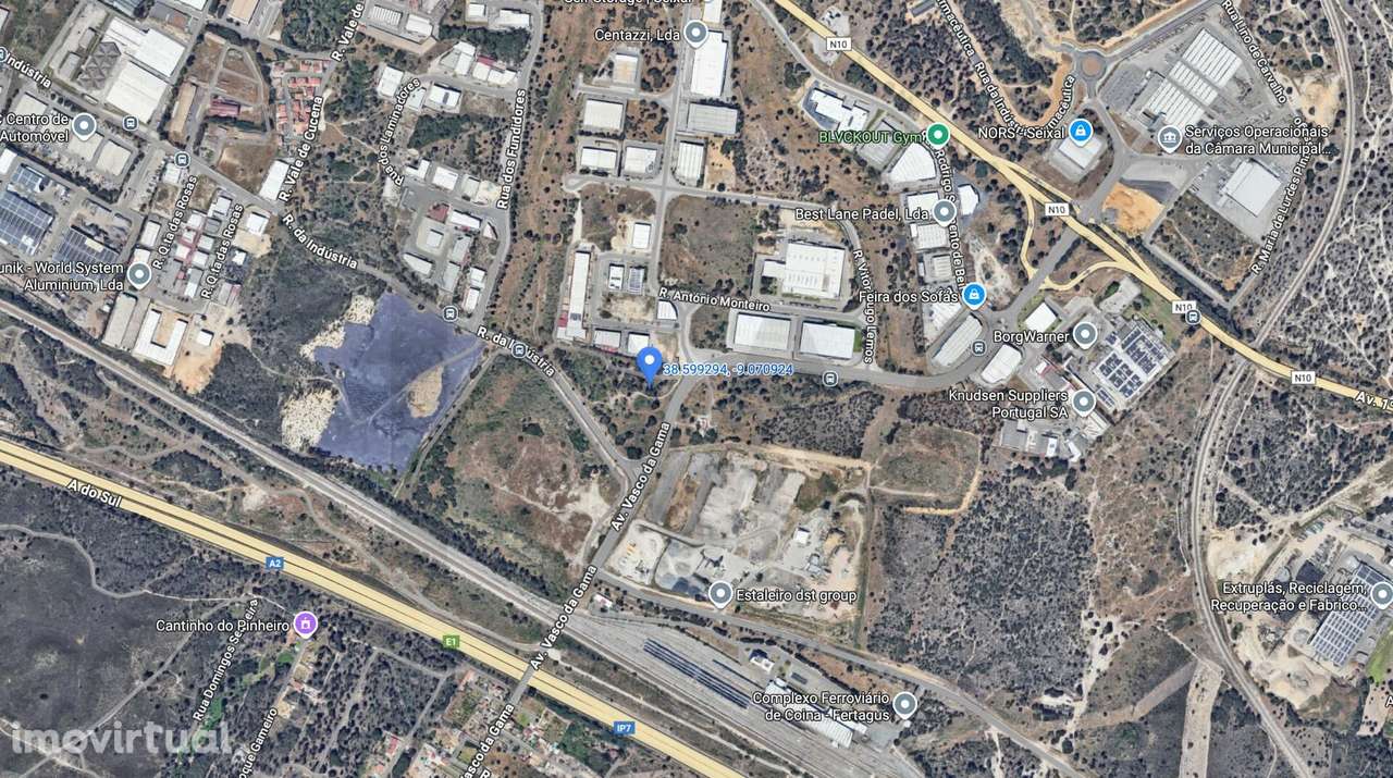 Óptimo Terreno de 285 m2 em Foros da Catrapona, Aldeia de Paio Pires, - Grande imagem: 4/4