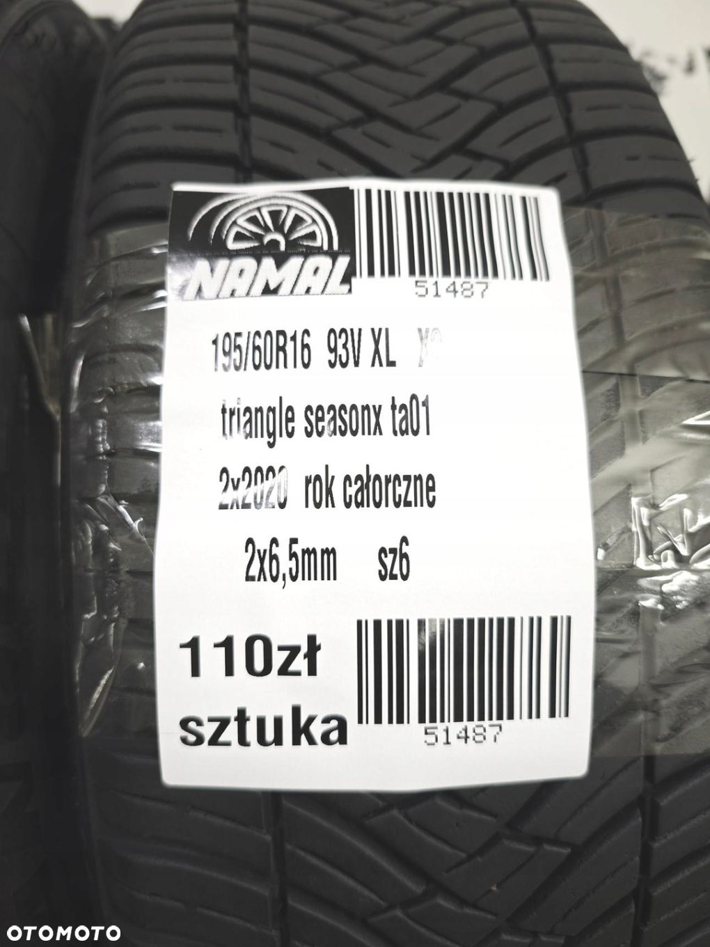 195/60r16 triangle 2020 opony całoroczne 6,5mm 51487 - 9