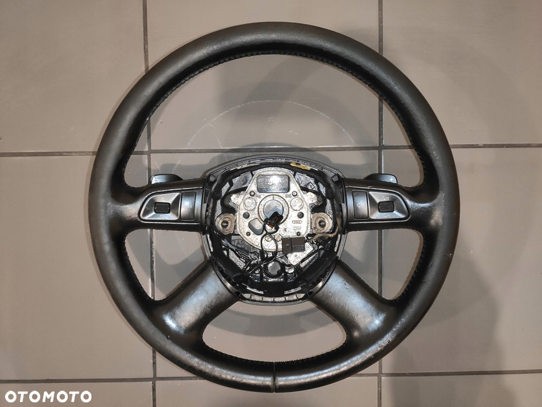 AUDI A6 C6 KIEROWNICA MULTIFUNKCJA MANETKI ŁOPATKI SKÓRA ORYGINAŁ - 6