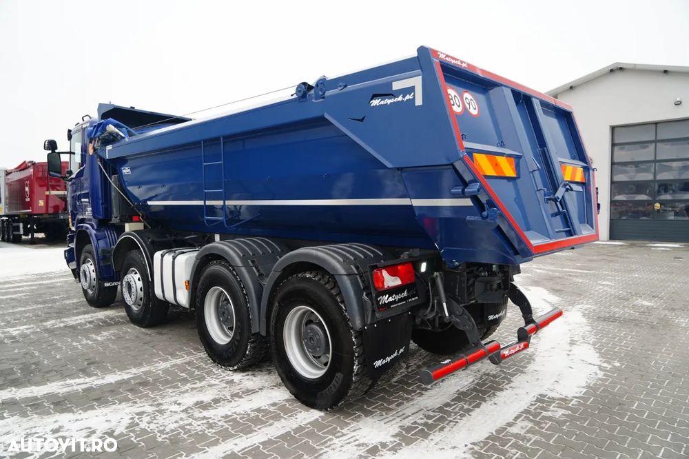 MAN G 490 / 8x4 / BASCULATOR SPATE / CLAPETĂ HIDRAULICĂ / CORTINĂ AUTOMATĂ / MANUALĂ / EURO 6 - 10